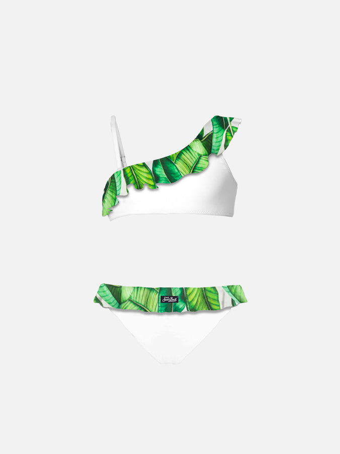 Mc2 Saint Barth Bikini Da Bambina Monospalla Con Volant