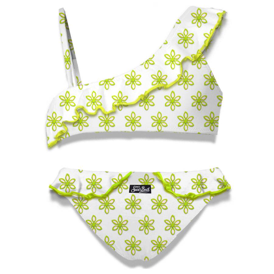 Mc2 Saint Barth Bikini Da Bambina Monospalla Con Volant