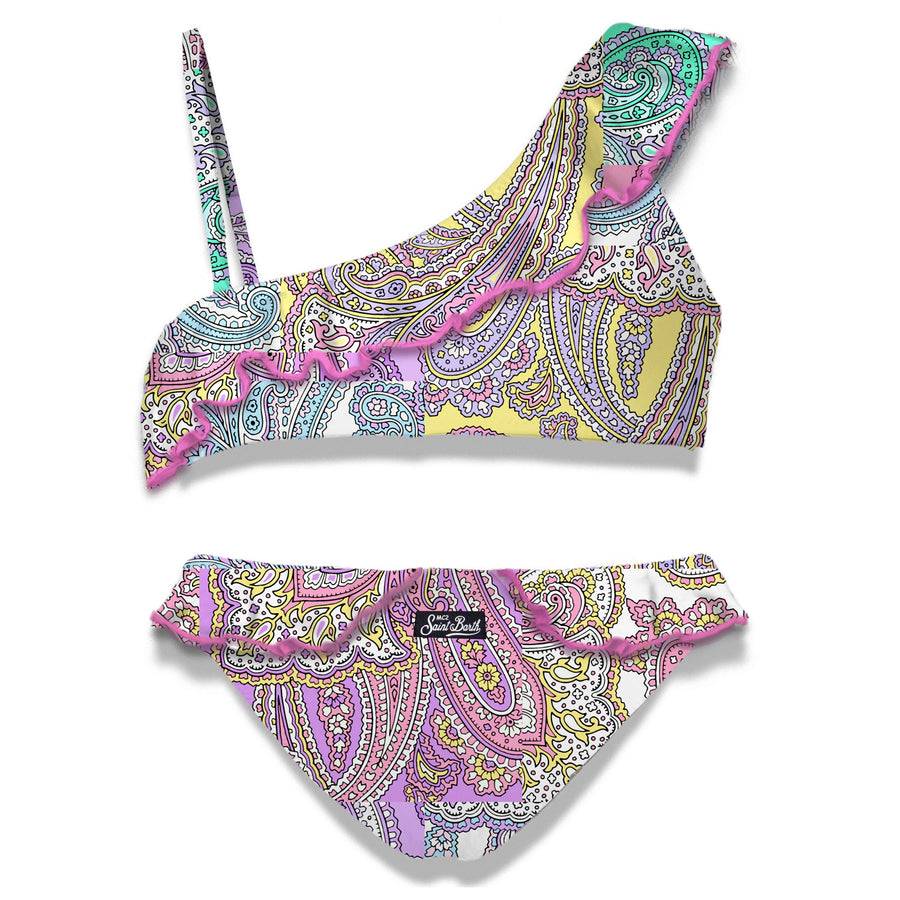 Mc2 Saint Barth Bikini Da Bambina Monospalla Con Volant