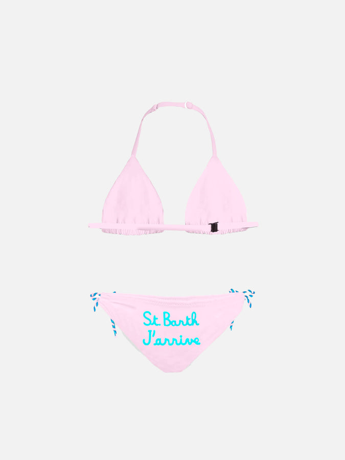 Mc2 Saint Barth Bikini Da Bambina Ricamato St. Barth J'arrive