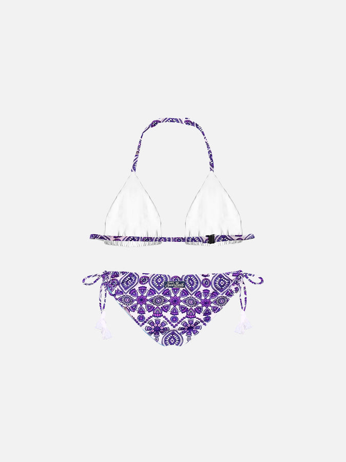 Mc2 Saint Barth Bikini Da Bambina Stampa Gipsy Rosa