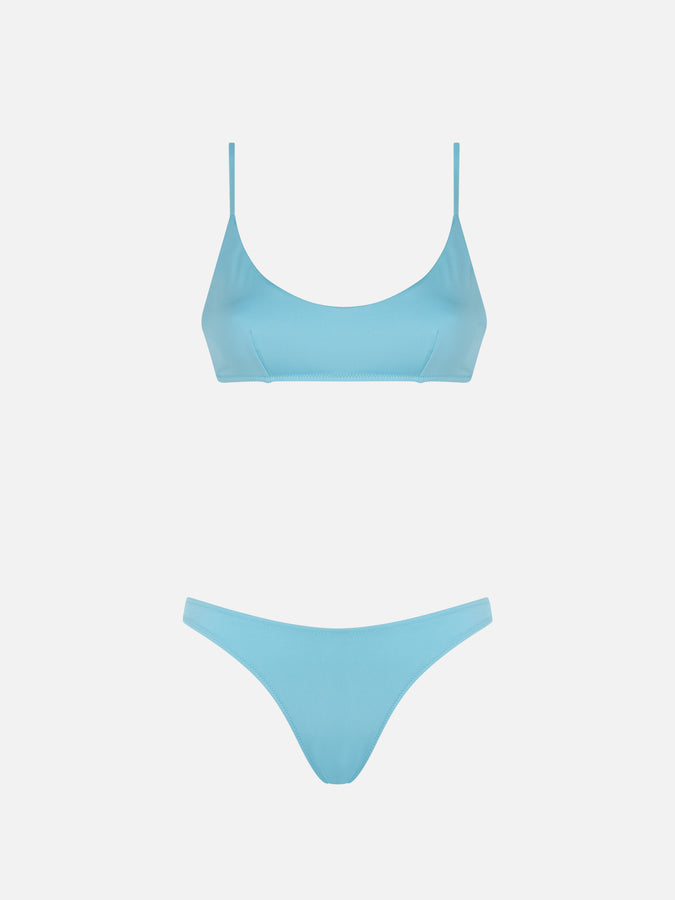 Mc2 Saint Barth Bikini Da Donna A Bralette Colore Azzurro