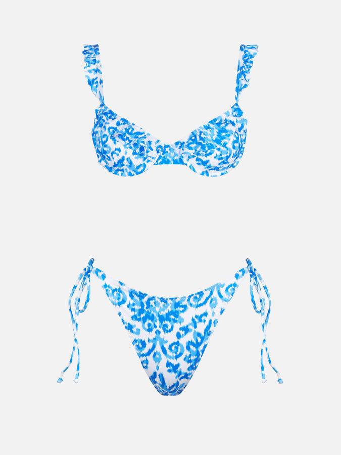 Mc2 Saint Barth Bikini Da Donna A Bralette Con Fantasia