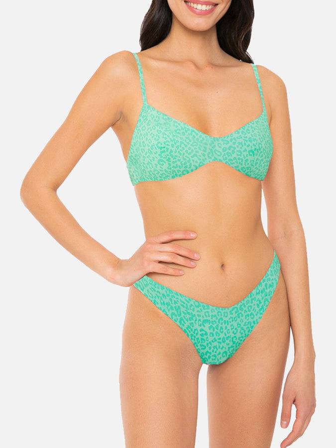 Mc2 Saint Barth Bikini Da Donna A Bralette Con Stampa Animalier