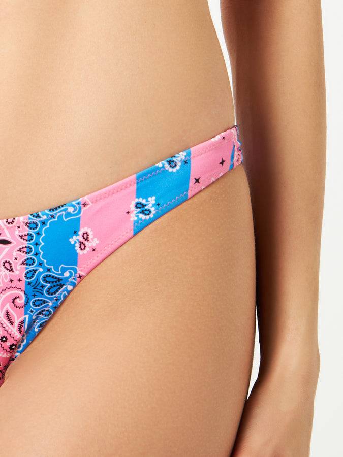 Mc2 Saint Barth Bikini Da Donna A Bralette Con Stampa Bandana A Righe