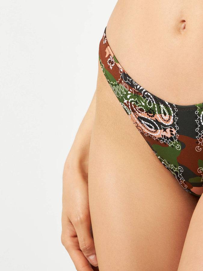 Mc2 Saint Barth Bikini Da Donna A Bralette Con Stampa Bandana Mimetica