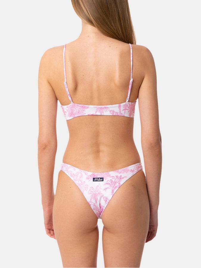 Mc2 Saint Barth Bikini Da Donna A Bralette Con Stampa Giungla