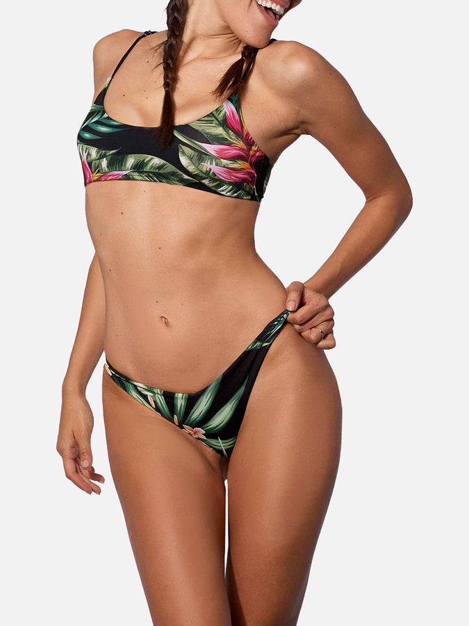 Mc2 Saint Barth Bikini Da Donna A Bralette Con Stampa Tropicale