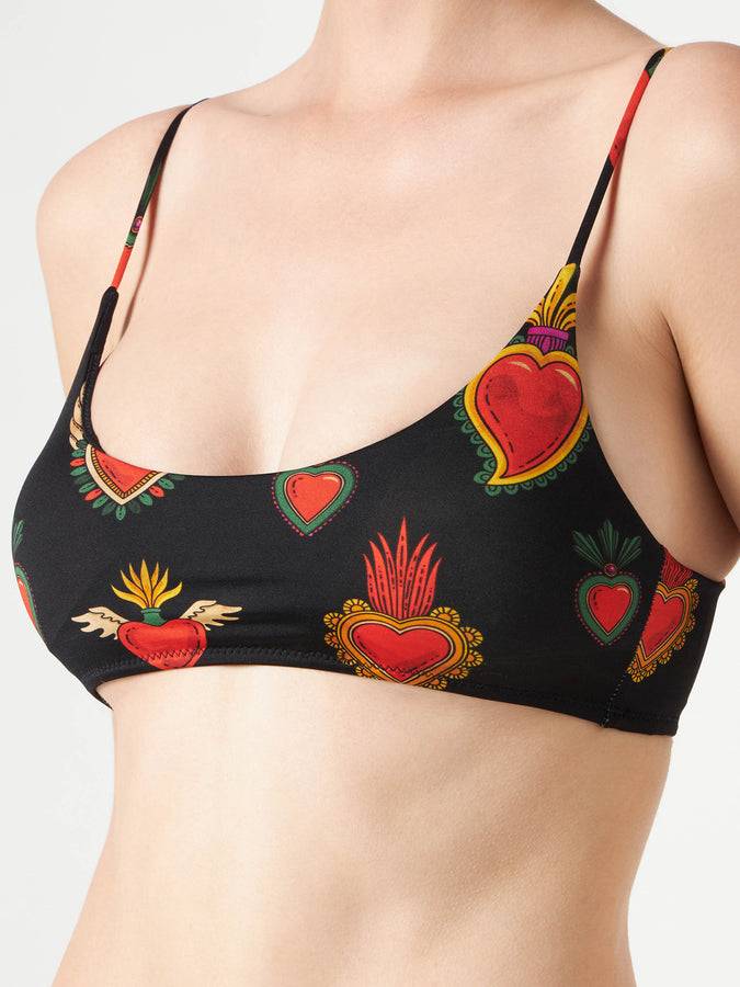 Mc2 Saint Barth Bikini Da Donna A Bralette Cuori Sacri