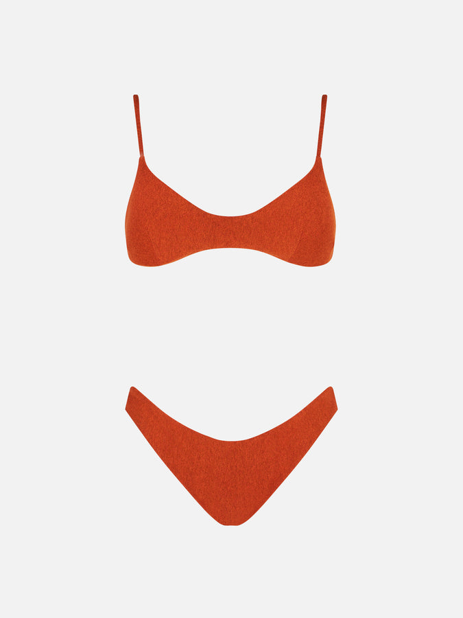 Mc2 Saint Barth Bikini Da Donna A Bralette In Lurex
