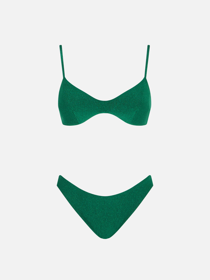 Mc2 Saint Barth Bikini Da Donna A Bralette In Lurex