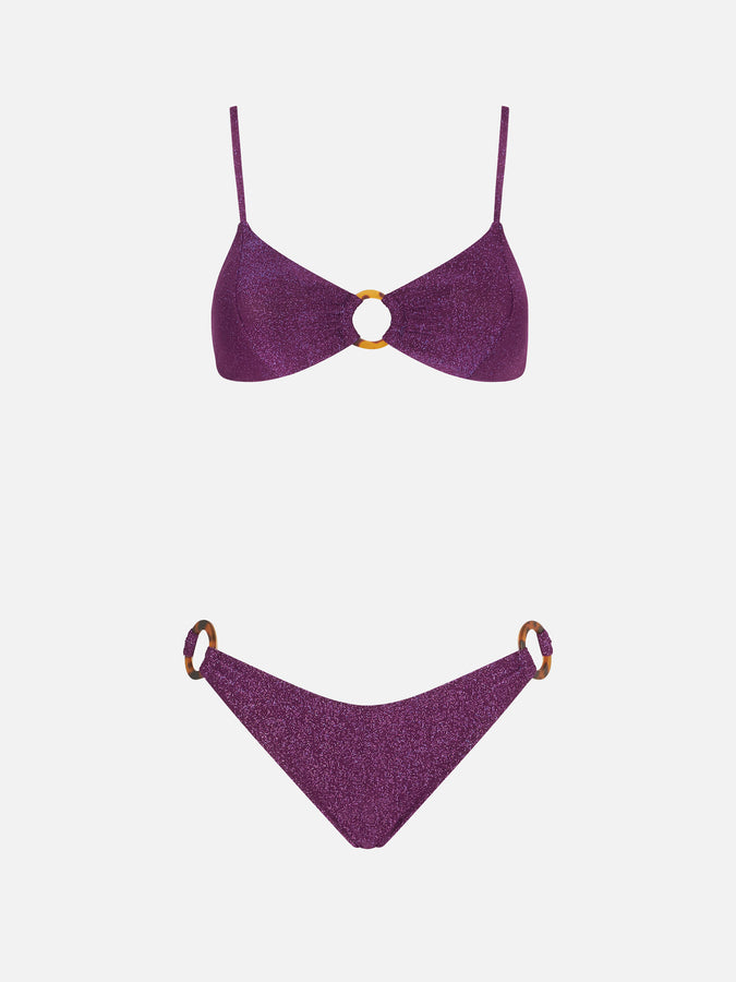 Mc2 Saint Barth Bikini Da Donna A Bralette In Lurex