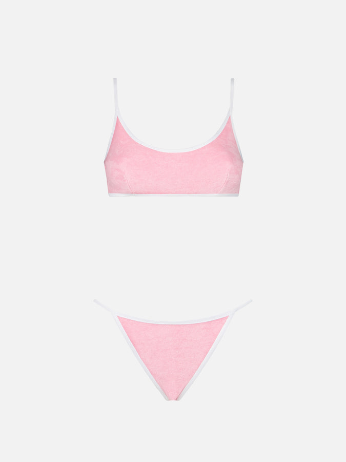 Mc2 Saint Barth Bikini Da Donna A Bralette In Spugna Con Piping | MELISSA SATTA EDIZIONE SPECIALE