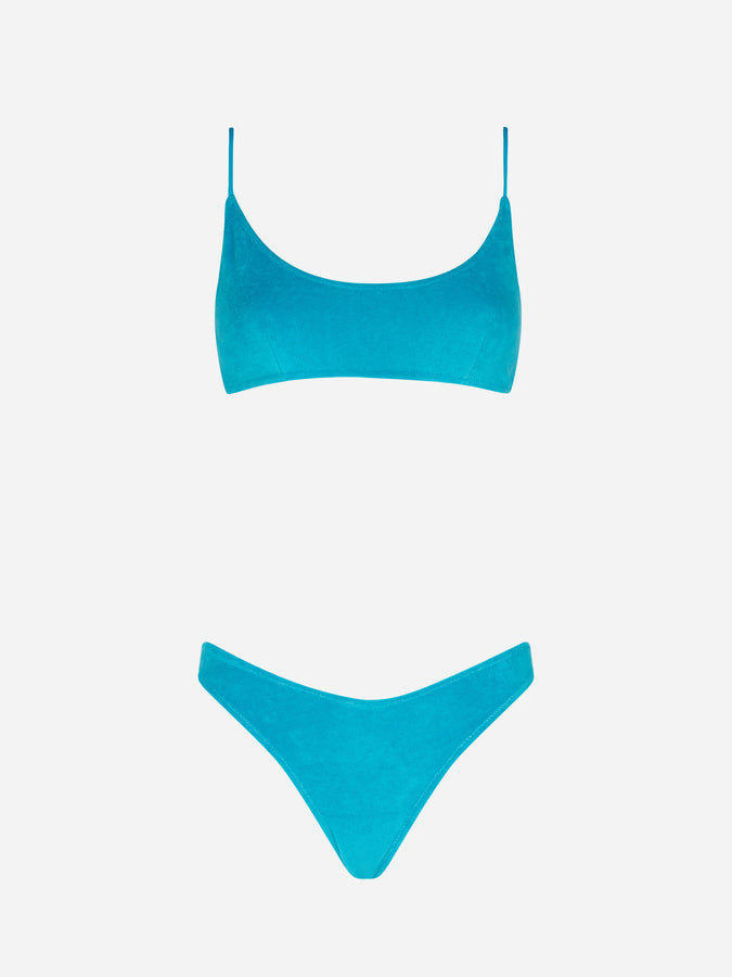 Mc2 Saint Barth Bikini Da Donna A Bralette In Spugna