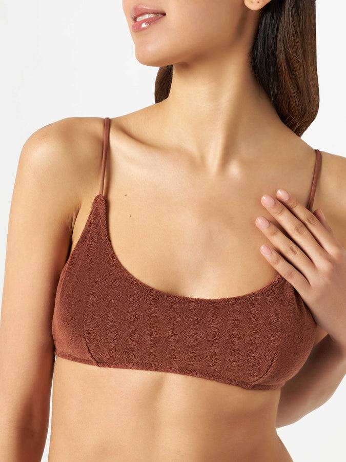 Mc2 Saint Barth Bikini Da Donna A Bralette In Spugna