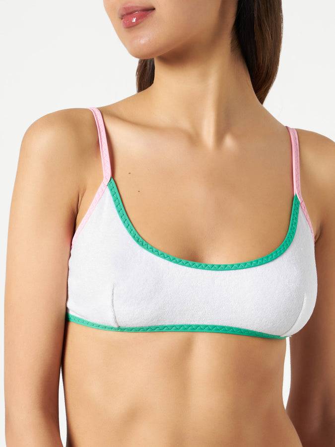 Mc2 Saint Barth Bikini Da Donna A Bralette In Spugna
