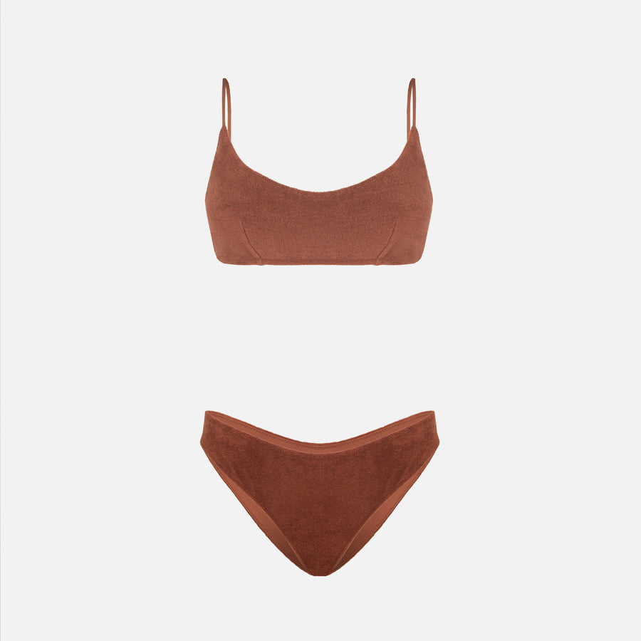 Mc2 Saint Barth Bikini Da Donna A Bralette In Spugna