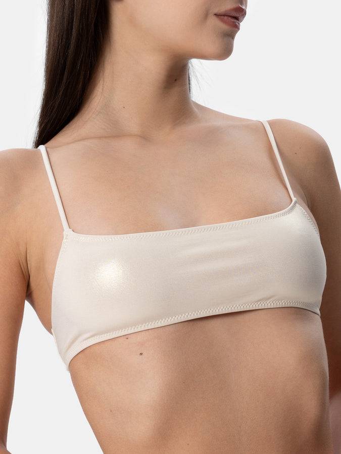 Mc2 Saint Barth Bikini Da Donna A Bralette Lamina Oro Sadie Naomi