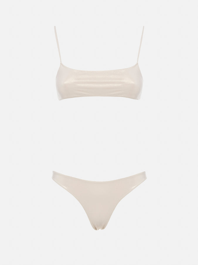 Mc2 Saint Barth Bikini Da Donna A Bralette Lamina Oro Sadie Naomi