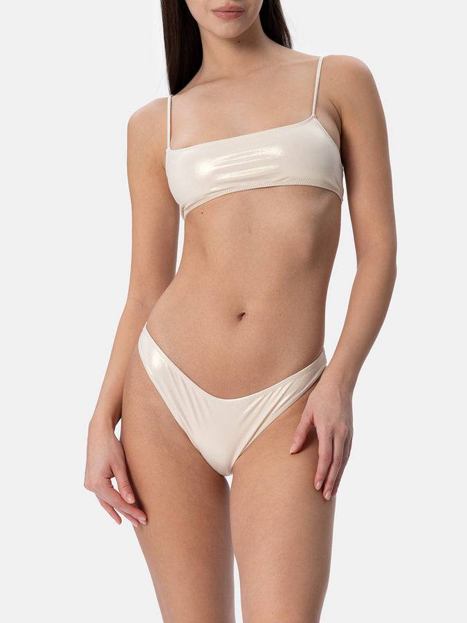 Mc2 Saint Barth Bikini da donna a bralette lamina oro Sadie Naomi