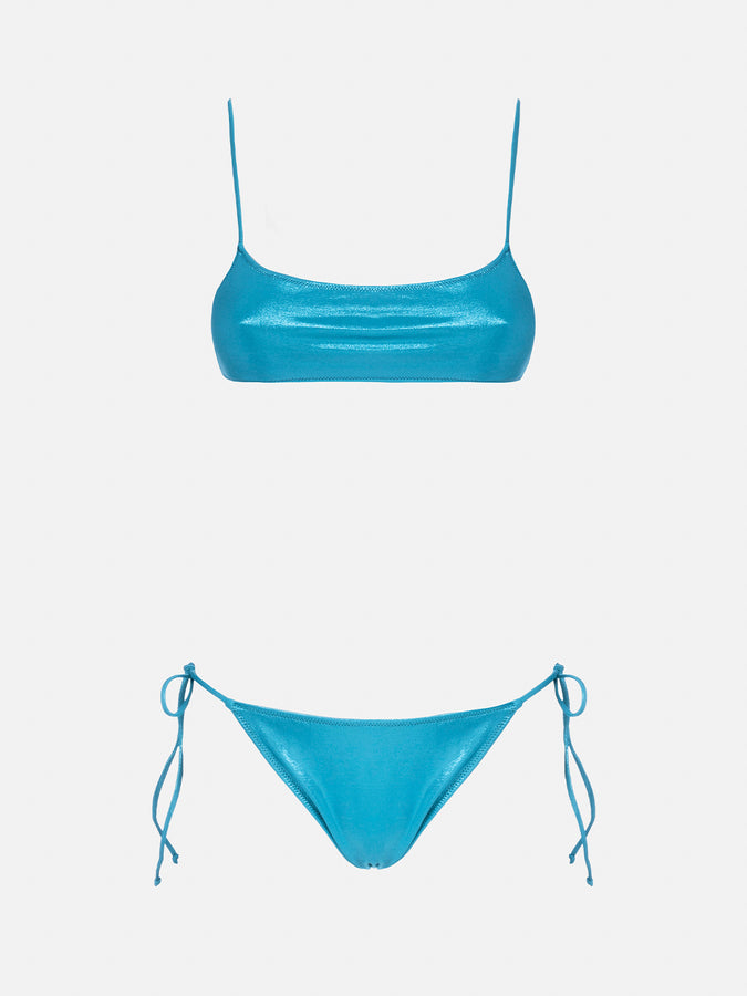 Mc2 Saint Barth Bikini Da Donna A Bralette Lamina Verde Acqua Sadie Marielle