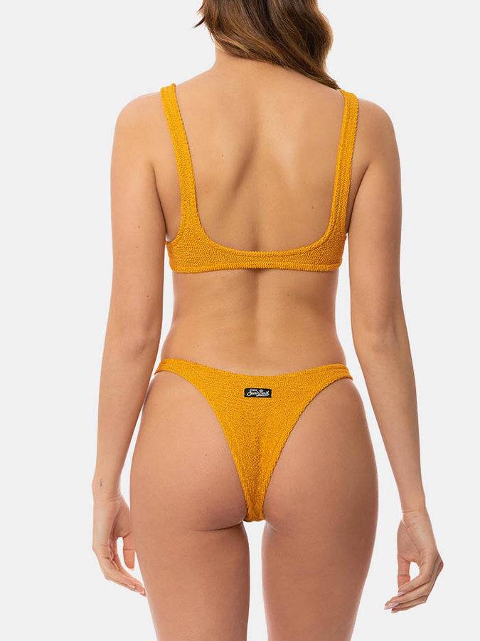 Mc2 Saint Barth Bikini Da Donna A Bralette Ocra Crinkle