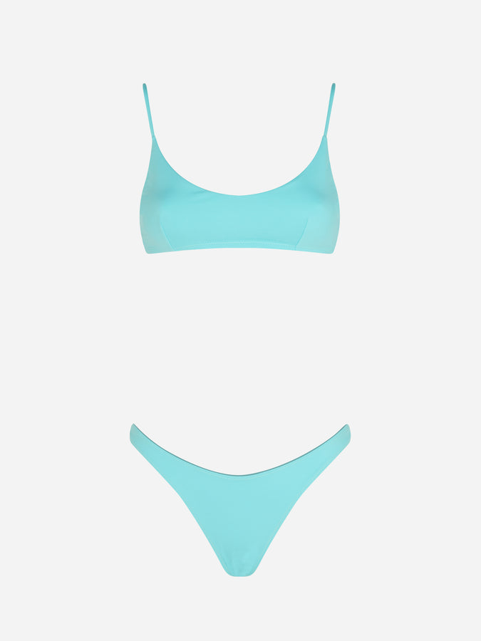 Mc2 Saint Barth Bikini Da Donna A Bralette Verde Acqua