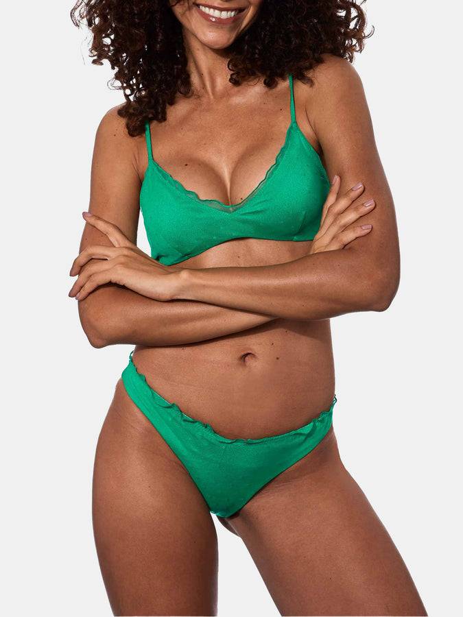 Mc2 Saint Barth Bikini da donna a bralette verde smeraldo