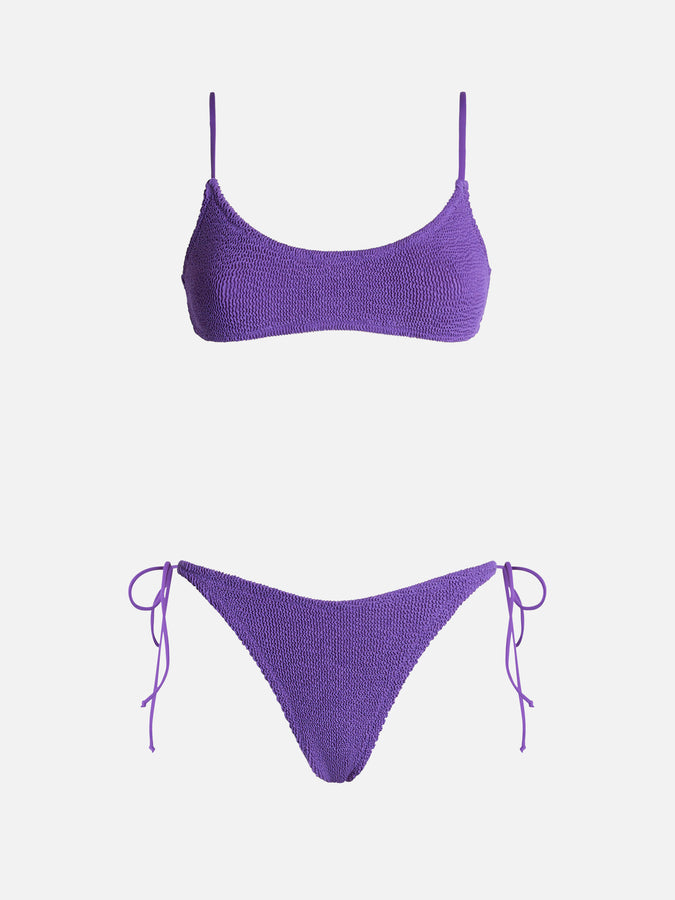 Mc2 Saint Barth Bikini Da Donna A Bralette Viola Crinkle Judy Norah