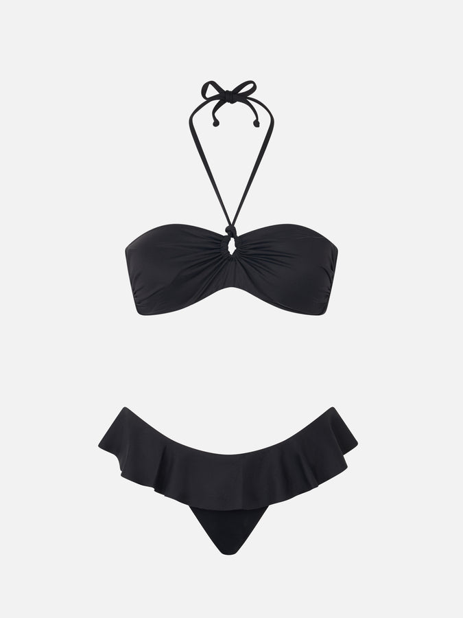 Mc2 Saint Barth Bikini Da Donna A Fascia Colore Nero
