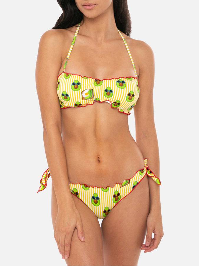Mc2 Saint Barth Bikini da donna a fascia con stampa avocado
