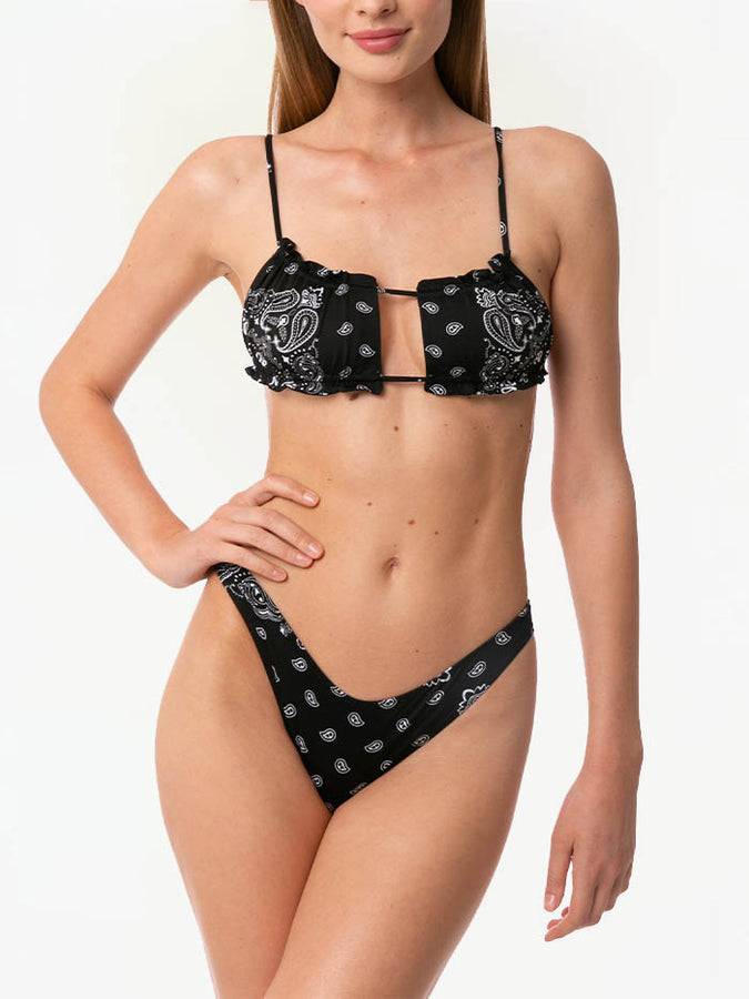 Mc2 Saint Barth Bikini da donna a fascia con stampa bandana