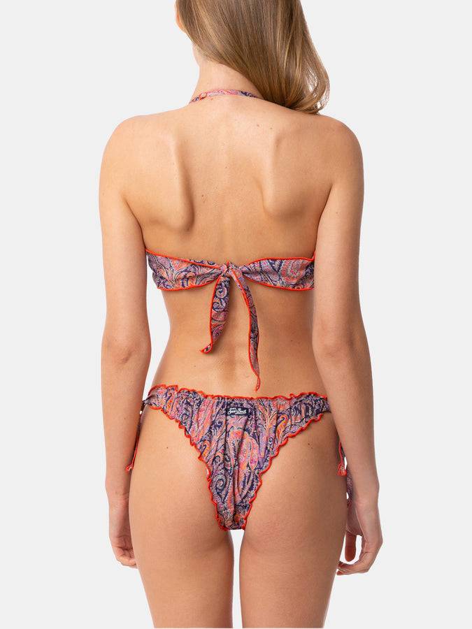 Mc2 Saint Barth Bikini Da Donna A Fascia Con Stampa Liberty | EDIZIONE SPECIALE LIBERTY