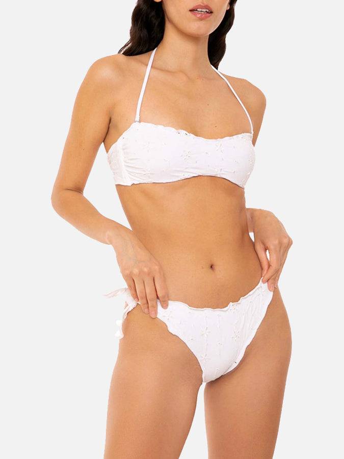 Mc2 Saint Barth Bikini Da Donna A Fascia Sangallo Bianco