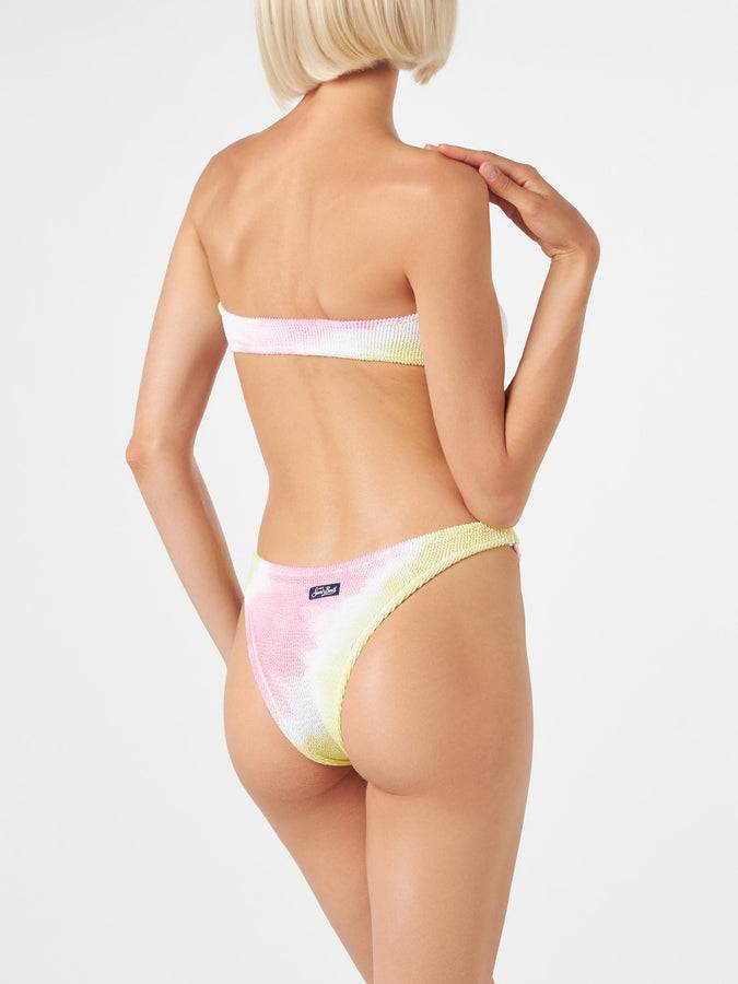 Mc2 Saint Barth Bikini Da Donna A Fascia Tie Dye Crinkle