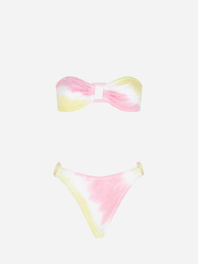 Mc2 Saint Barth Bikini Da Donna A Fascia Tie Dye Crinkle