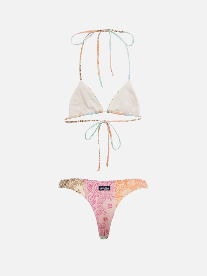 Mc2 Saint Barth Bikini Da Donna A Triangolo A Bandana Leah Naomi