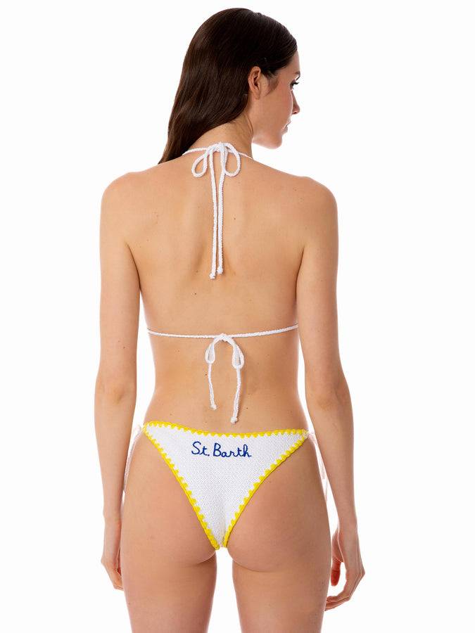 Mc2 Saint Barth Bikini Da Donna A Triangolo All'uncinetto