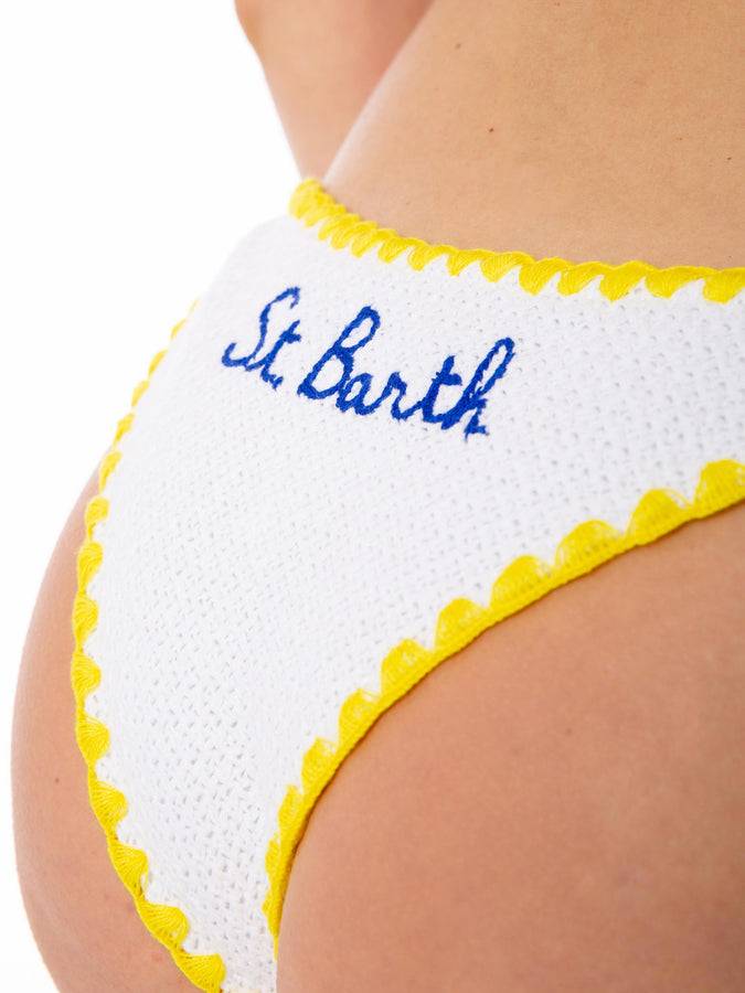 Mc2 Saint Barth Bikini Da Donna A Triangolo All'uncinetto