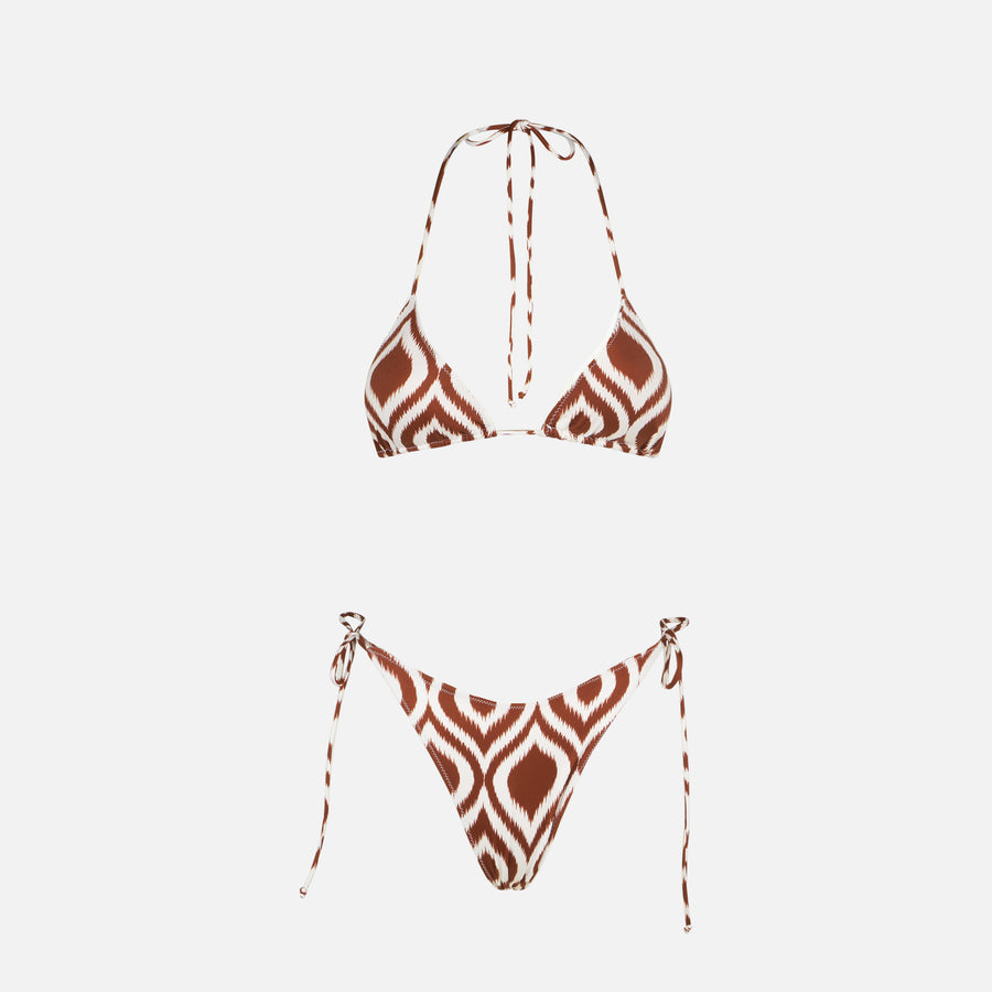 Mc2 Saint Barth Bikini Da Donna A Triangolo Con Fantasia