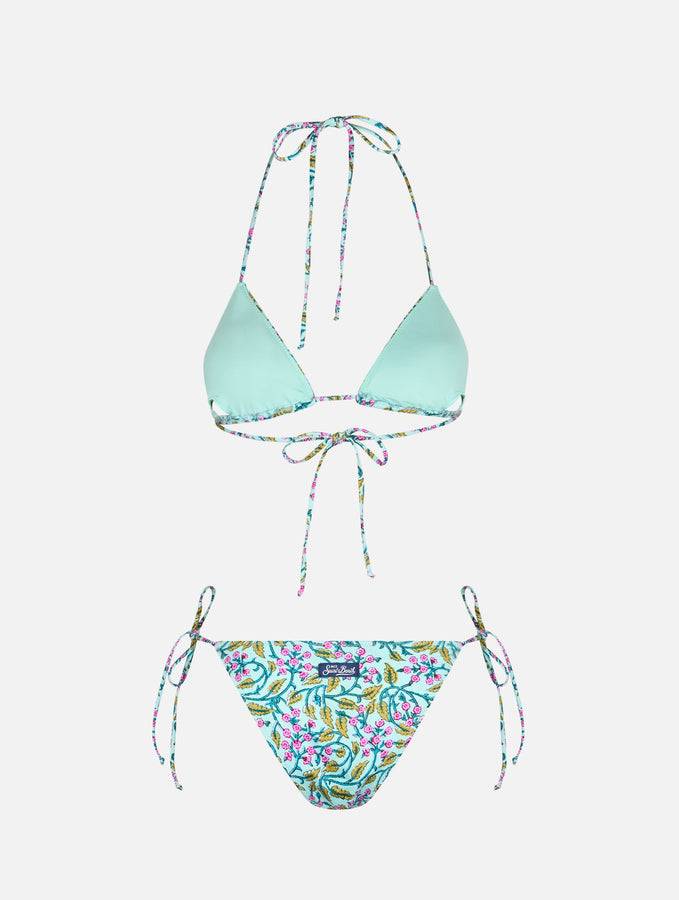 Mc2 Saint Barth Bikini Da Donna A Triangolo Con Fiori Radicali Leah Marielle