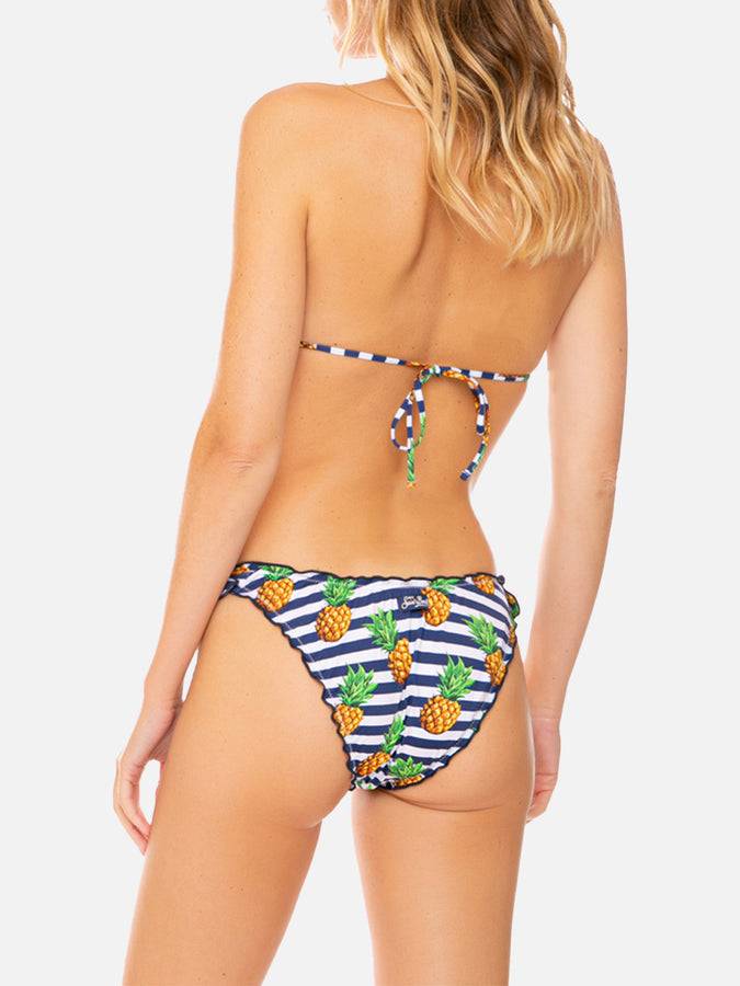 Mc2 Saint Barth Bikini Da Donna A Triangolo Con Stampa Ananas