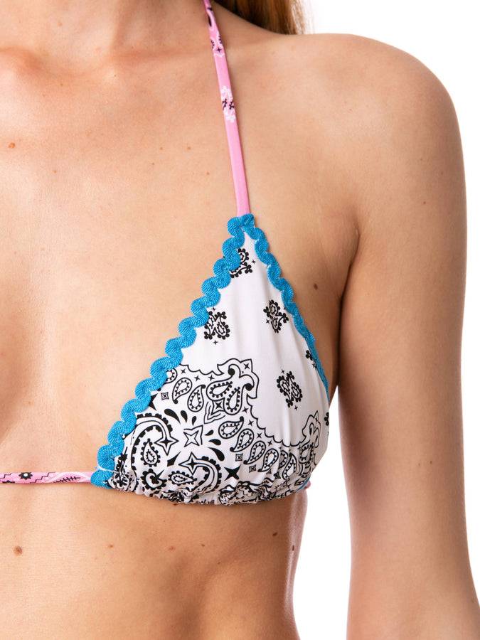 Mc2 Saint Barth Bikini Da Donna A Triangolo Con Stampa Bandana