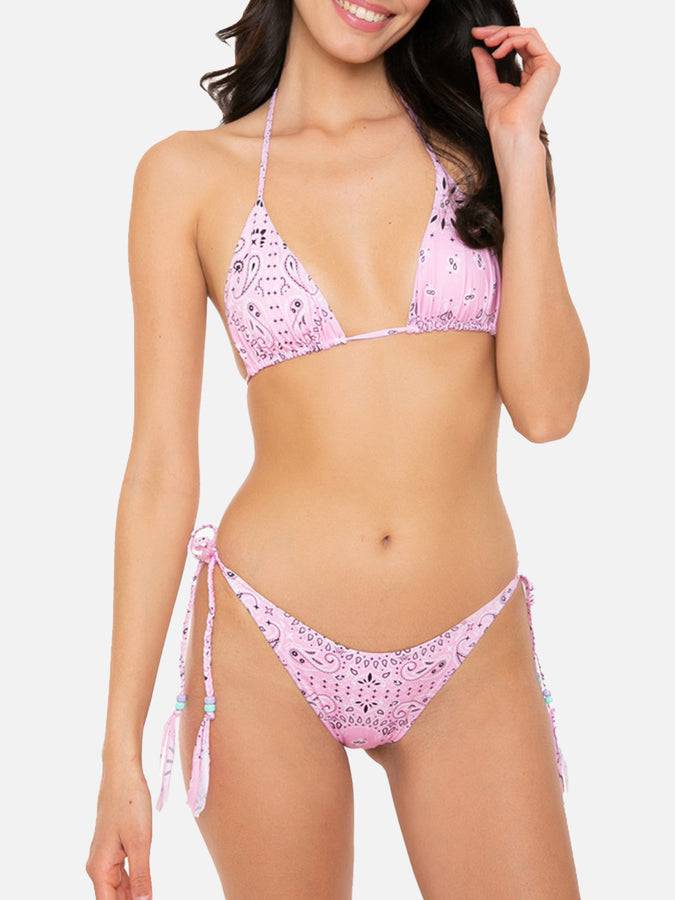 Mc2 Saint Barth Bikini Da Donna A Triangolo Con Stampa Bandana
