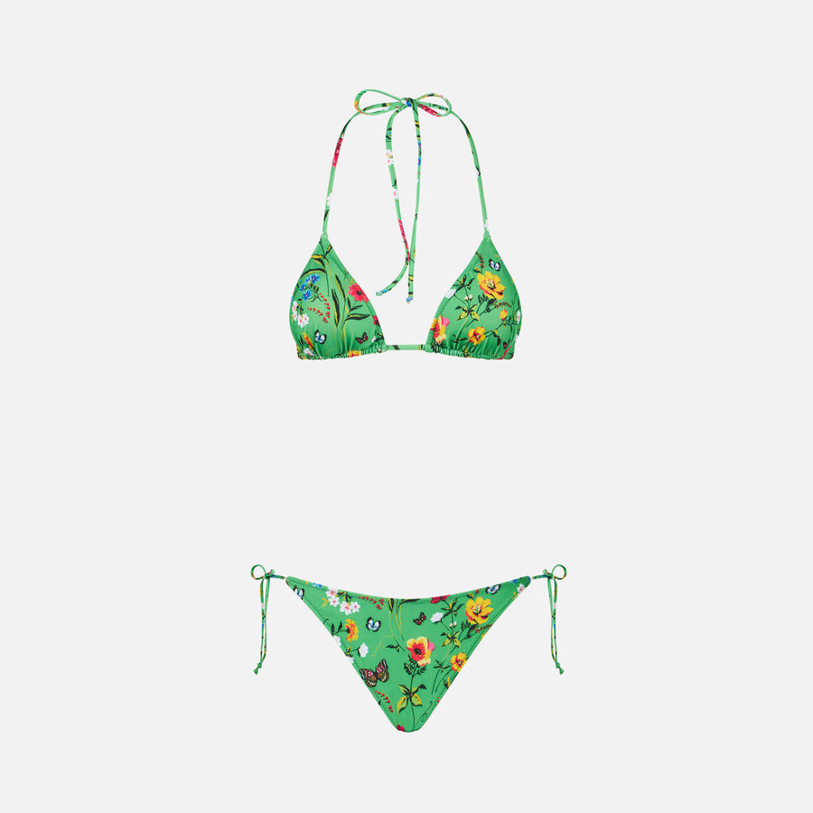 Mc2 Saint Barth Bikini Da Donna A Triangolo Con Stampa Fiori