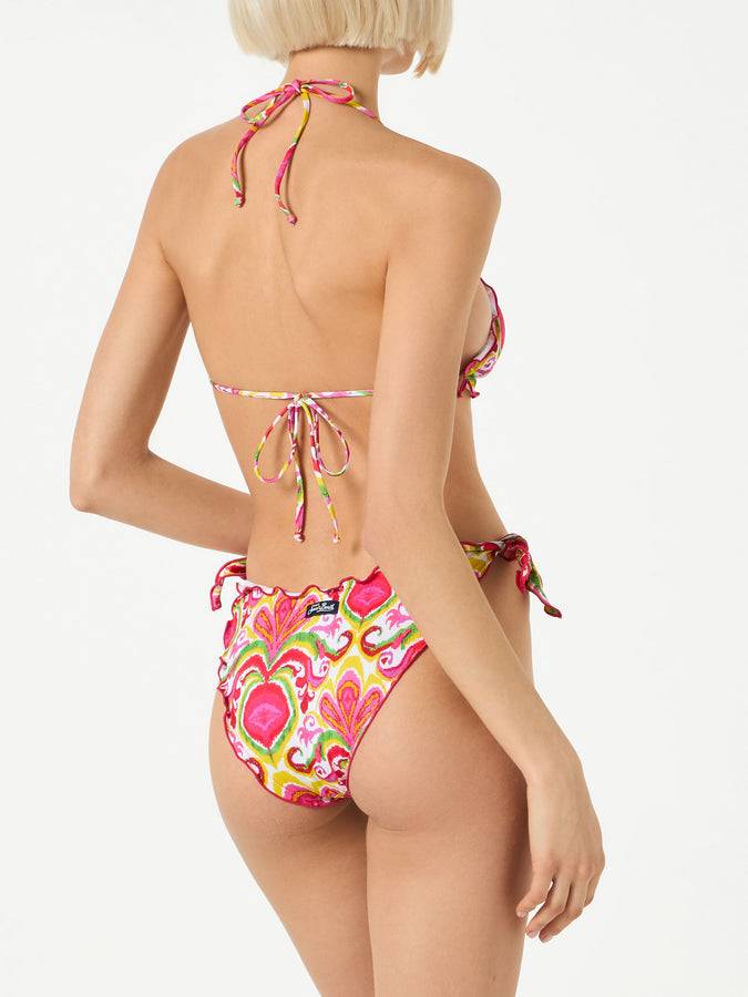 Mc2 Saint Barth Bikini Da Donna A Triangolo Con Stampa Ikat