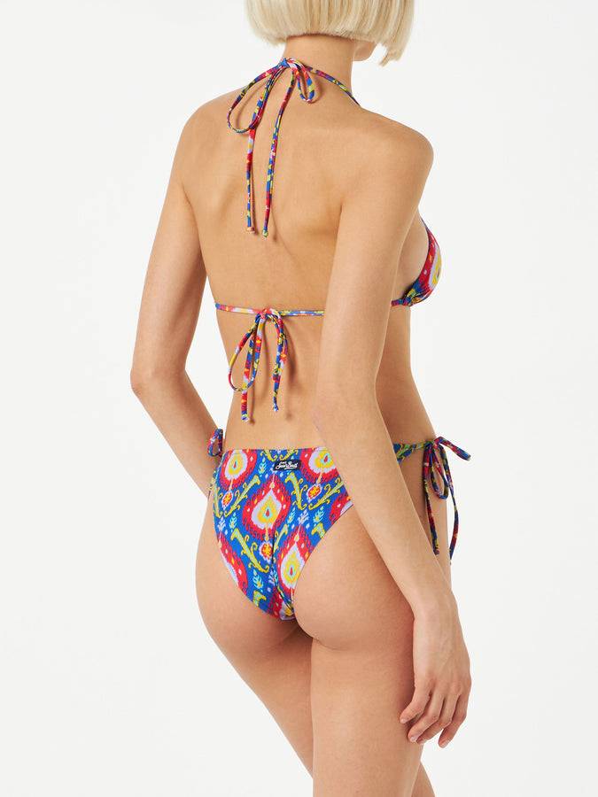 Mc2 Saint Barth Bikini Da Donna A Triangolo Con Stampa Ikat