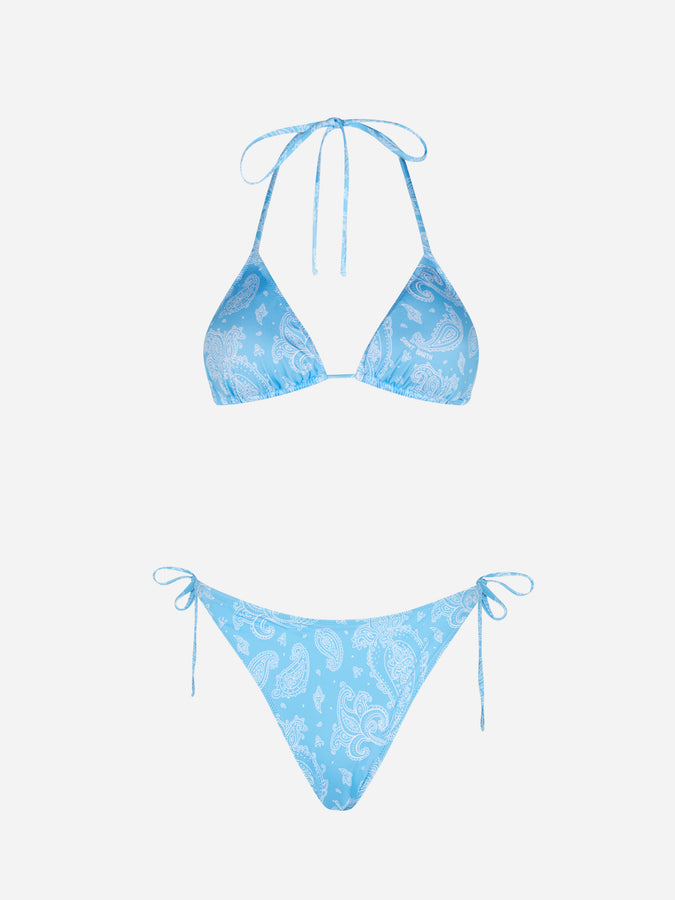 Mc2 Saint Barth Bikini Da Donna A Triangolo Con Stampa Paisley