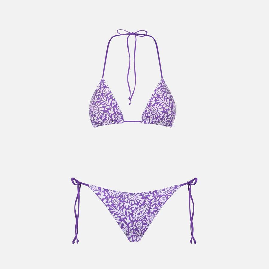 Mc2 Saint Barth Bikini Da Donna A Triangolo Con Stampa Paisley