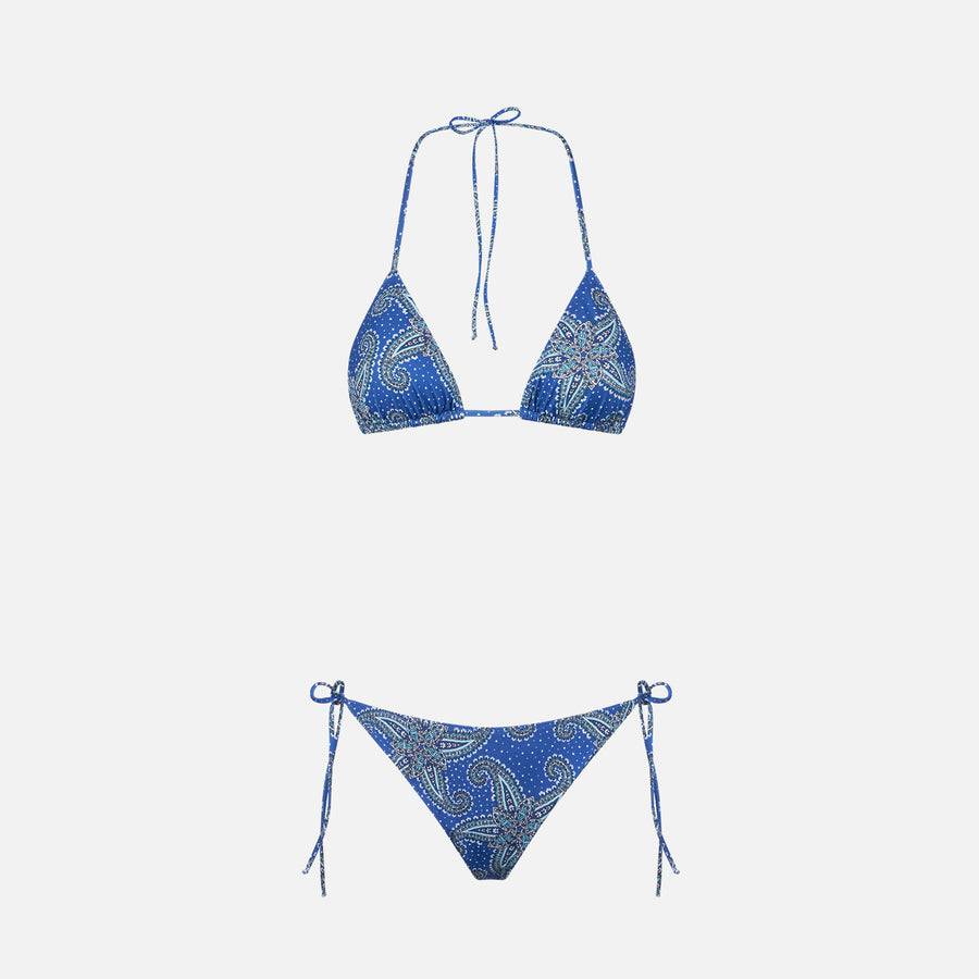 Mc2 Saint Barth Bikini Da Donna A Triangolo Con Stampa Paisley